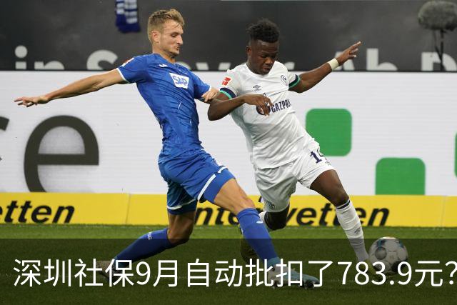 深圳社保9月自动批扣了783.9元？那是什么费用？